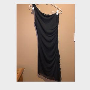 Epilogue Black One Shoulder Dress Medium